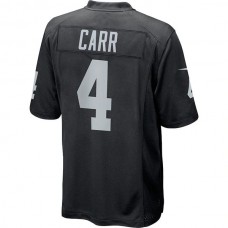LV.Raiders #4 Derek Carr Black Game Player Jersey Stitched American Football Jerseys