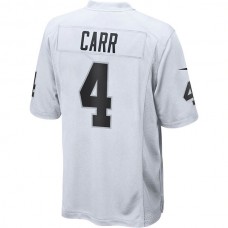LV.Raiders #4 Derek Carr White Game Jersey Stitched American Football Jerseys