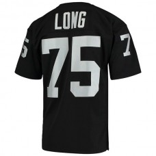 LV. Raiders #75 Howie Long Mitchell & Ness Black 1983 Authentic Throwback Retired Player Jersey Stitched American Football Jerseys