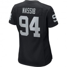 LV. Raiders #94 Carl Nassib Black Player Game Jersey Stitched American Football Jerseys