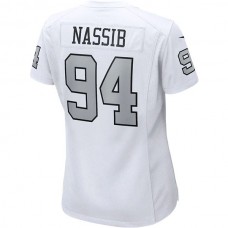 LV. Raiders #94 Carl Nassib White Alternate Game Jersey Stitched American Football Jerseys