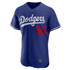 Los Angeles Dodgers # 50 Mookie Betts Royal Alternate Authentic Player Jersey Baseball Jerseys