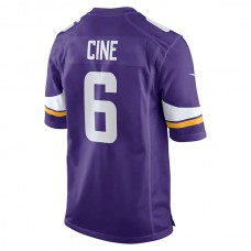 MN.Vikings #6 Lewis Cine Purple Game Player Jersey Stitched American Football Jerseys