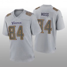 MN.Vikings #84 Randy Moss Gray Atmosphere Game Retired Player Jersey Stitched American Football Jerseys