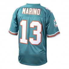 M.Dolphins #13 Dan Marino Mitchell & Ness Aqua 1994 Authentic Throwback Retired Player Jersey Stitched American Football Jerseys