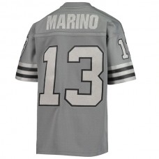 M.Dolphins #13 Dan Marino Mitchell & Ness Charcoal 1984 Retired Player Metal Replica Jersey Stitched American Football Jerseys