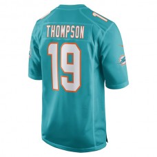 M.Dolphins #19 Skylar Thompson Aqua Game Player Jersey Stitched American Football Jerseys