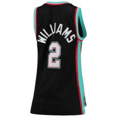 M.Grizzlies #2 Jason Williams Mitchell & Ness Hardwood Classics Swingman Jersey Black Stitched American Basketball Jersey