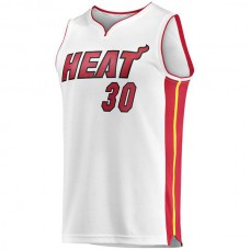 M.Heat #30 Chris Silva Fanatics Branded Fast Break Replica Player Jersey White Association Edition Stitched American Basketball Jersey