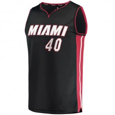 M.Heat #40 Udonis Haslem Fanatics Branded Fast Break Player Jersey Icon Edition Black Stitched American Basketball Jersey