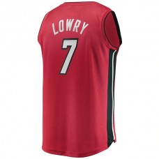 M.Heat #7 Kyle Lowry 2021-22 Fast Break Replica Player Jersey Red Statement Edition Stitched American Basketball Jersey