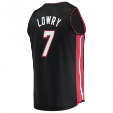 M.Heat #7 Kyle Lowry Fanatics Branded 2022-23 Fast Break Replica Jersey Icon Edition Black Stitched American Basketball Jersey