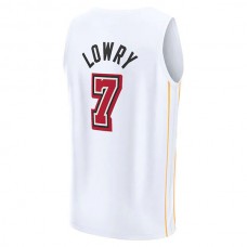 M.Heat #7 Kyle Lowry Fanatics Branded 2022-23 Fastbreak Jersey City Edition White Stitched American Basketball Jersey