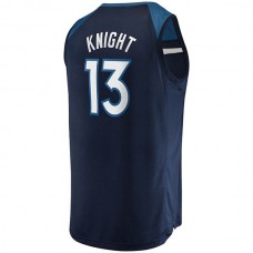 M.Timberwolves #13 Nathan Knight Fanatics Branded 2021-22 Fast Break Replica Jersey Icon Edition Navy Stitched American Basketball Jersey