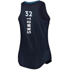 M.Timberwolves #32 Karl-Anthony Towns Fanatics Branded Women's Fast Break Tank Jersey Navy Stitched American Basketball Jersey