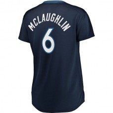 M.Timberwolves #6 Jordan McLaughlin Fanatics Branded Women's Fast Break Player Jersey Navy Stitched American Basketball Jersey