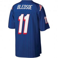 NE.Patriots #11 Drew Bledsoe Mitchell & Ness Royal Legacy Replica Jersey Stitched American Football Jerseys