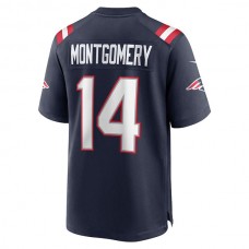 NE.Patriots #14 Ty Montgomery Navy Player Game Jersey Stitched American Football Jerseys