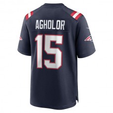 NE.Patriots #15 Nelson Agholor Navy Game Player Jersey Stitched American Football Jerseys