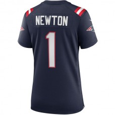 NE.Patriots #1 Cam Newton Navy Game Jersey Stitched American Football Jerseys