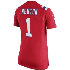 NE.Patriots #1 Cam Newton Red Alternate Game Jersey Stitched American Football Jerseys