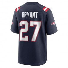 NE.Patriots #27 Myles Bryant Navy Game Player Jersey Stitched American Football Jerseys