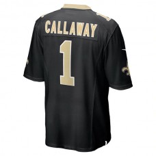 NO.Saints #1 Marquez Callaway Black Game Jersey Stitched American Football Jerseys