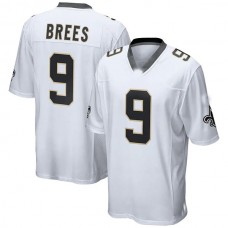 NO.Saints #9 Drew Brees White Game Jersey Stitched American Football Jersey