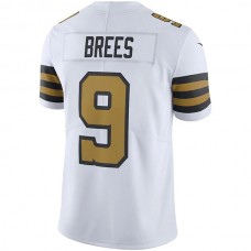 NO.Saints #9 Drew Brees White Vapor Untouchable Color Rush Limited Player Jersey Stitched American Football Jersey