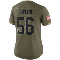 NY.Giants #56 Lawrence Taylor Olive 2022 Salute To Service Retired Player Limited Jersey Stitched American Football Jerseys