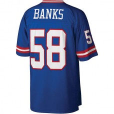 NY.Giants #58 Carl Banks Mitchell & Ness Royal Legacy Replica Jersey Stitched American Football Jerseys