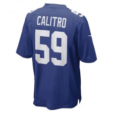 NY.Giants #59 Austin Calitro Royal Game Player Jersey Stitched American Football Jerseys