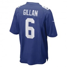 NY.Giants #6 Jamie Gillan Royal Game Player Jersey Stitched American Football Jerseys