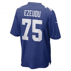 NY.Giants #75 Joshua Ezeudu Royal Game Player Jersey Stitched American Football Jerseys