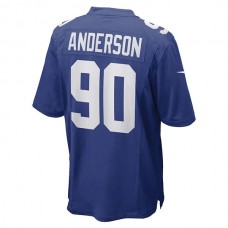 NY.Giants #90 Ryder Anderson Royal Game Player Jersey Stitched American Football Jerseys