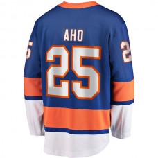NY.Islanders #25 Sebastian Aho Fanatics Branded Home Breakaway Player Jersey Royal Stitched American Hockey Jerseys