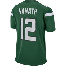 NY.Jets #12 Joe Namath Gotham Green Game Retired Player Jersey Stitched American Football Jerseys