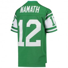 NY.Jets #12 Joe Namath Mitchell & Ness Green 1968 Legacy Retired Player Jersey Stitched American Football Jerseys