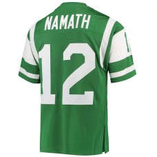 NY.Jets #12 Joe Namath Mitchell & Ness Green Authentic Retired Player Jersey Stitched American Football Jerseys