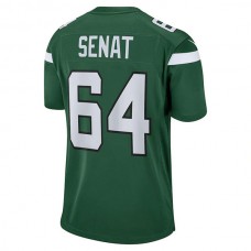 NY.Jets #64 Greg Senat Gotham Green Game Player Jersey Stitched American Football Jerseys