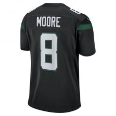 NY.Jets #8 Elijah Moore Stealth Black Game Jersey Stitched American Football Jerseys