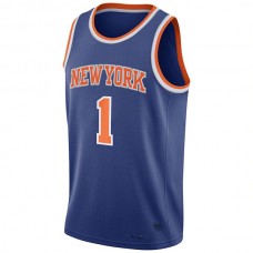 NY.Knicks #1 Obi Toppin 2020 Draft First Round Pick Swingman Jersey Royal Icon Edition Stitched American Basketball Jersey