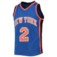 NY.Knicks #2 Larry Johnson Mitchell & Ness 1998-99 Hardwood Classics Swingman Jersey Blue Stitched American Basketball Jersey