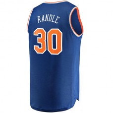 NY.Knicks #30 Julius Randle Fanatics Branded 2020-21 Fast Break Replica Jersey Icon Edition Blue Stitched American Basketball Jersey