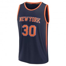 NY.Knicks #30 Julius Randle Fanatics Branded 2022-23 Fast Break Replica Jersey Statement Edition Navy Stitched American Basketball Jersey