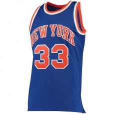 NY.Knicks #33 Patrick Ewing Mitchell & Ness Big & Tall Hardwood Classics Jersey Blue Stitched American Basketball Jersey