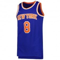 NY.Knicks #8 Kemba Walker Unisex 2022-23 Swingman Jersey Icon Edition Blue Stitched American Basketball Jersey