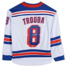 NY.Rangers #8 Jacob Trouba Fanatics Authentic Autographed Breakaway Jersey White Stitched American Hockey Jerseys