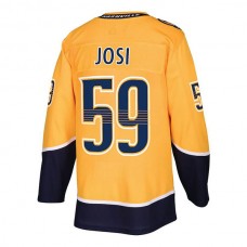 N.Predators #59 Roman Josi Home Authentic Player Jersey Gold Stitched American Hockey Jerseys