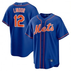 New York Mets #12 Francisco Lindor Royal Alternate Replica Player Jersey Baseball Jerseys